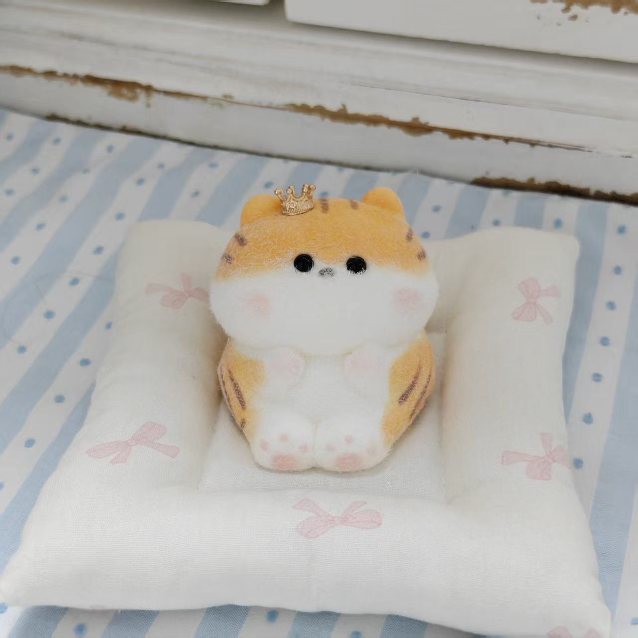Hand‑Painted Tabby Cat Silicone Squishy