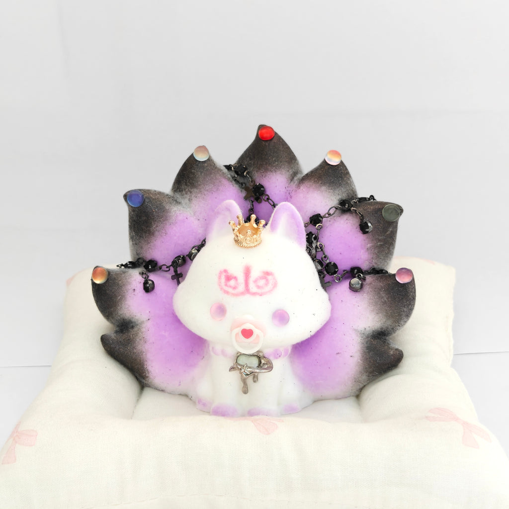 Nine‑tailed Fox Squishy Ancient Chinese Myth Fidget Stress Relief Toy purple