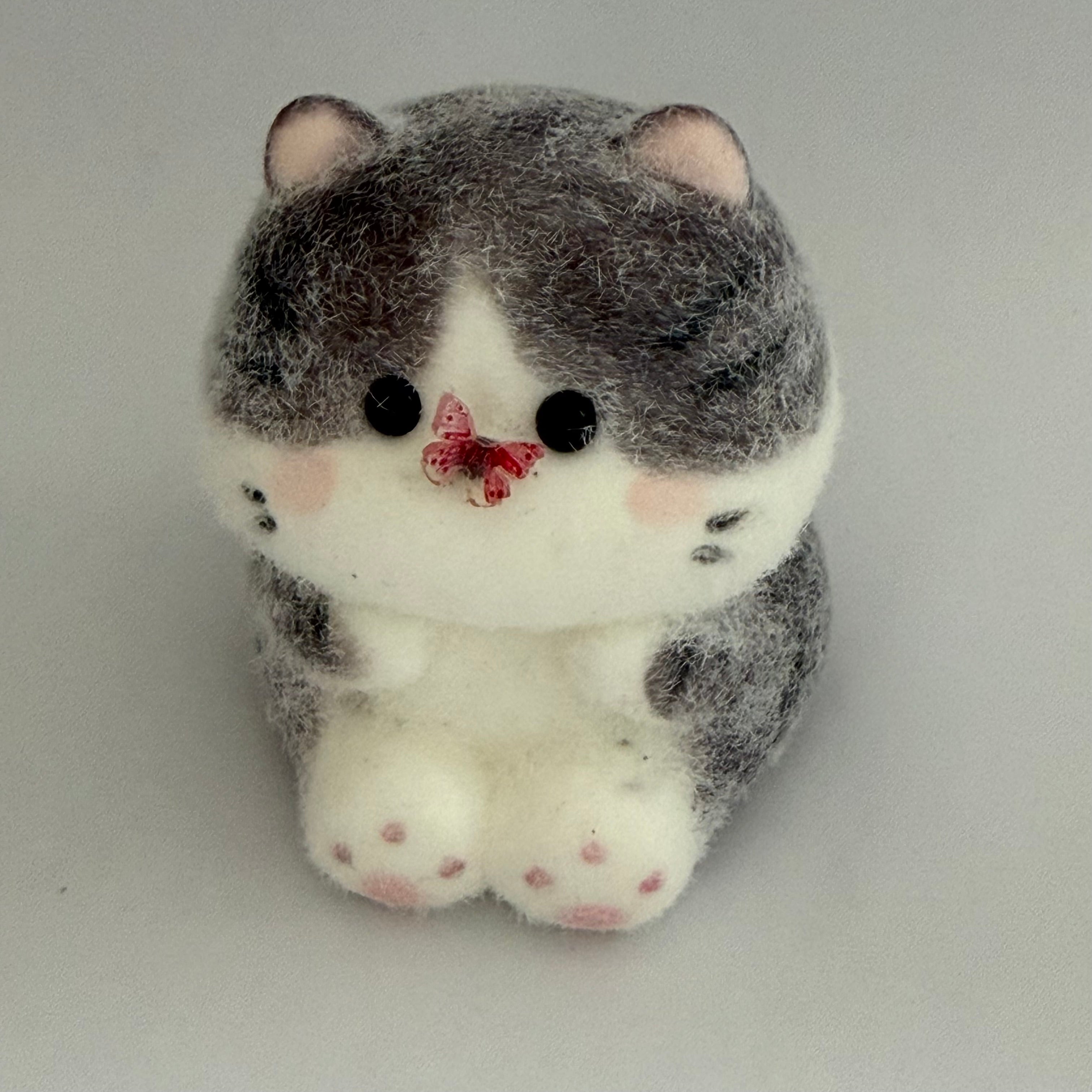Hand‑Painted Tabby Cat Silicone Squishy
